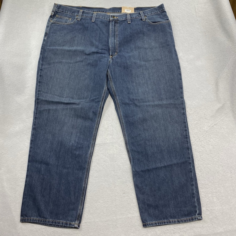 Carhartt Jeans Mens 50x32 Blue Denim Pants Holter Relaxed Straight Leg Comfort